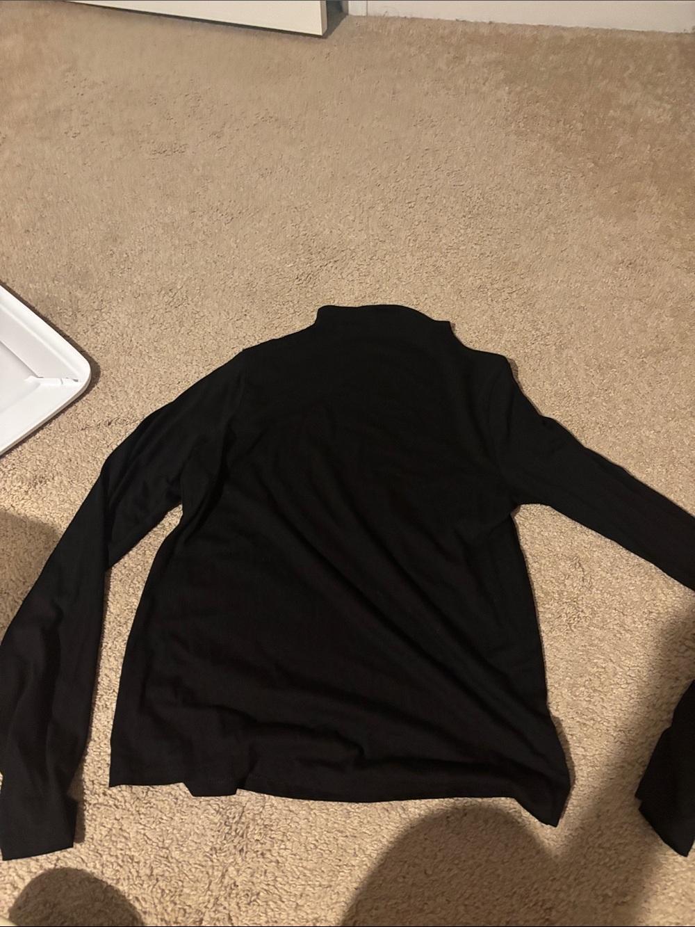 Women's Black Mock Turtleneck Shirt
